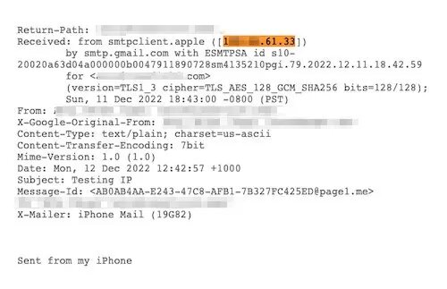 ip tracing gmail